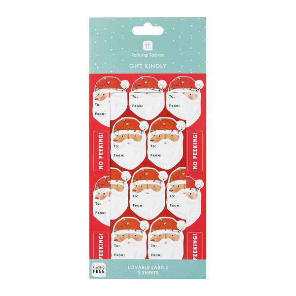 Fun Guy Santa Christmas Stickers