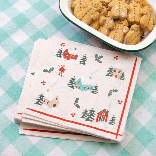 Fun Guy Santa Christmas Paper Napkins