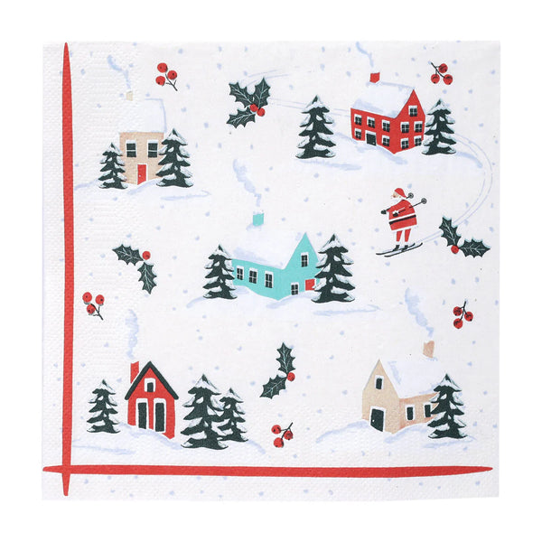 Fun Guy Santa Christmas Paper Napkins