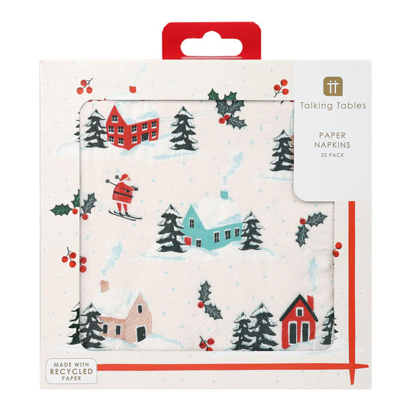 Fun Guy Santa Christmas Paper Napkins