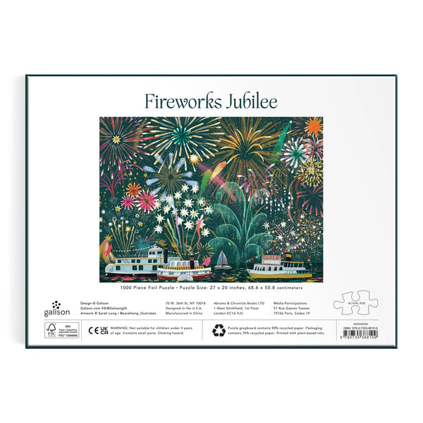 Fireworks Jubilee 1000 Piece Foil Puzzle