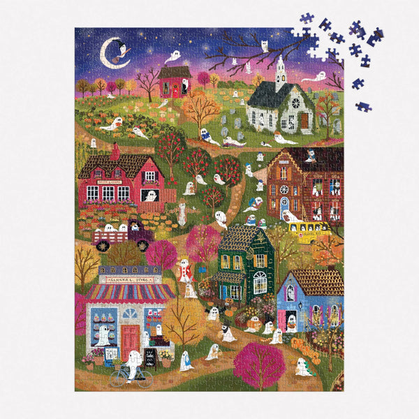 Spooky Village 1000 Piece Foil Puzzle