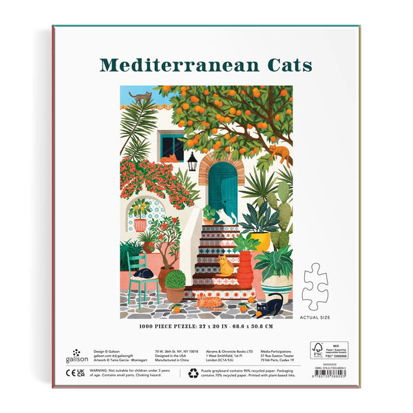 Mediterranean Cats 1000 Piece Puzzle