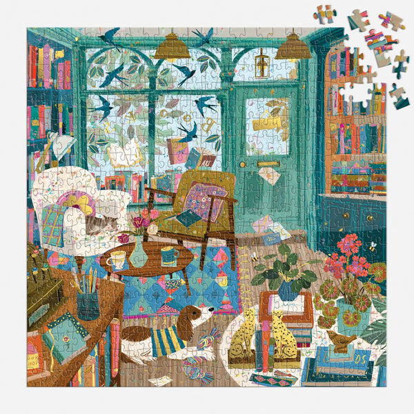 Bookshop Afternoon 500 Piece Jigsaw Puzzle