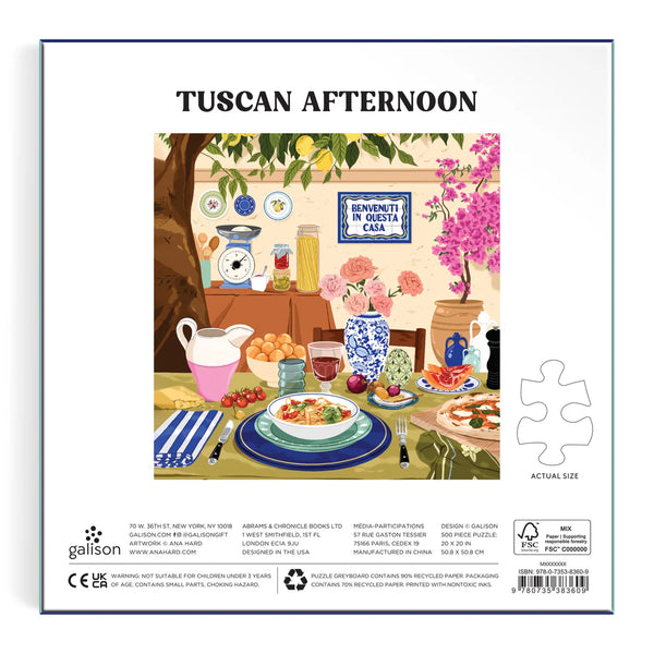 Tuscan Afternoon 500 Piece Jigsaw Puzzle