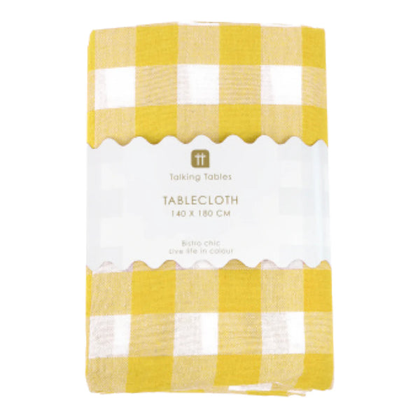 Fabric Gingham Tablecloth by Talking Tables