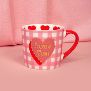 Valentines - love you mug by Eleanor Bowmer
