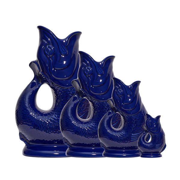 Cobalt Blue Original Gluggle Jug Pitcher Vase