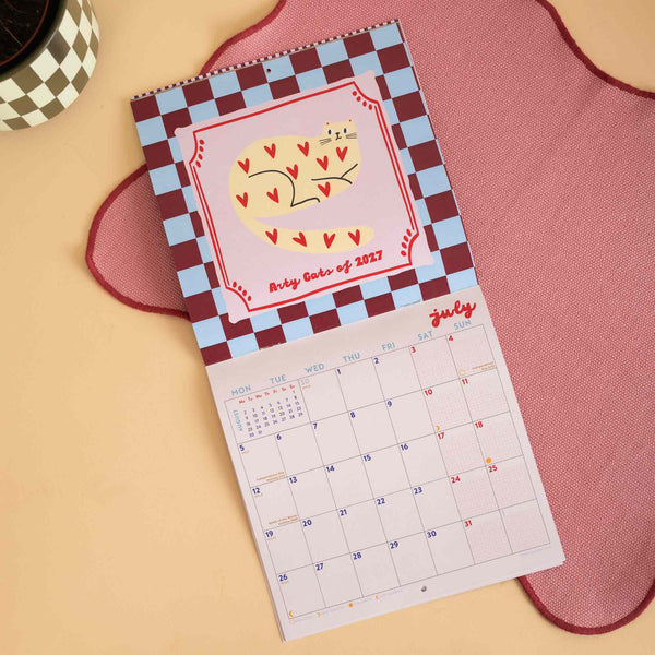 Arty Cats Compact 2027 Calendar