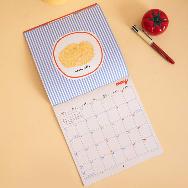 Love of Pasta Compact 2027 Calendar