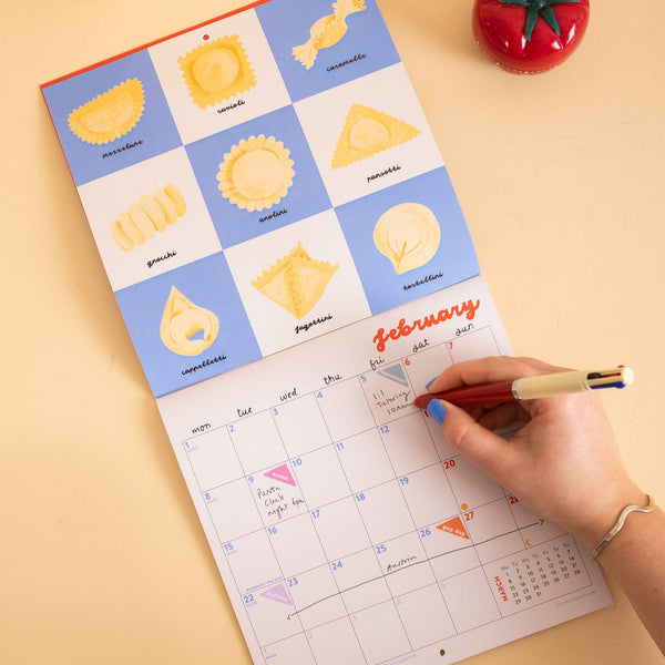 Love of Pasta Compact 2027 Calendar