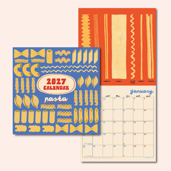 Love of Pasta Compact 2027 Calendar