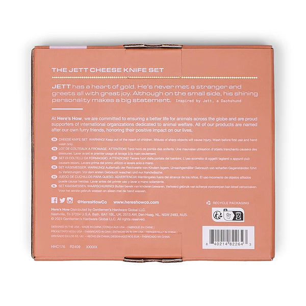 'The Jett' Cheese Knife Set