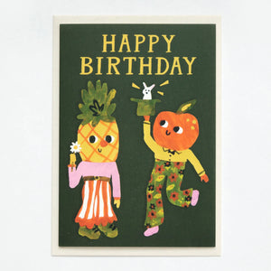 Happy Birthday Pineapple and Orange by Hadley Paper Goods