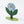 Blue Flower Stand Up Card by Hadley Paper Goods
