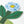 Blue Flower Stand Up Card by Hadley Paper Goods