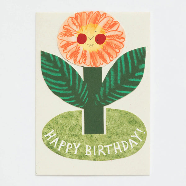 Happy Birthday Flower Stand Up Card