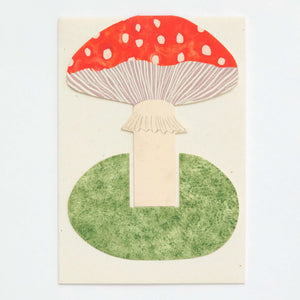 Toadstool Stand Up Card by Hadley Paper Goods