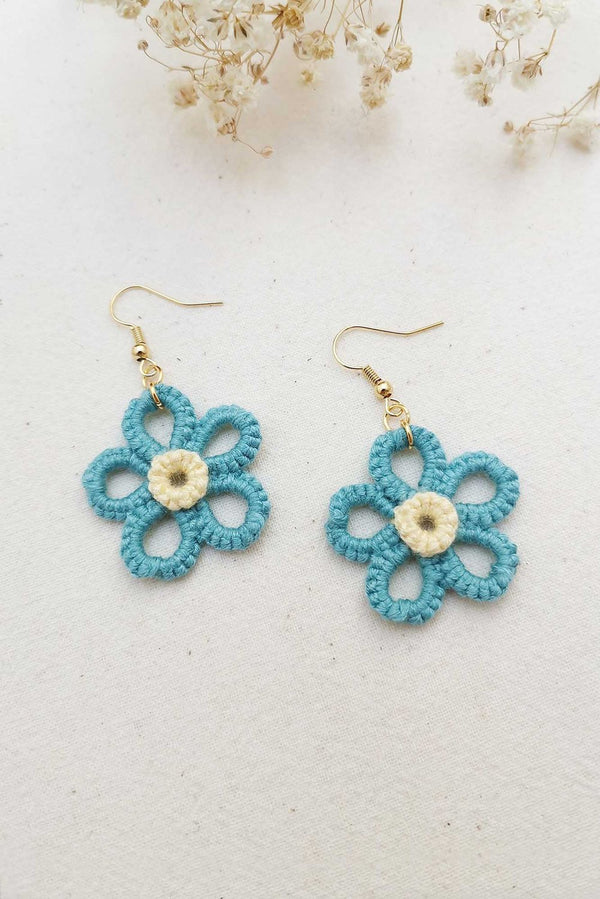 Forget Me Not Dangle Earrings