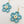 Forget Me Not Dangle Earrings