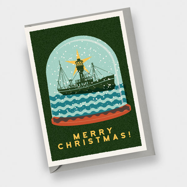 Hull Christmas Cards - Spurn Lightship