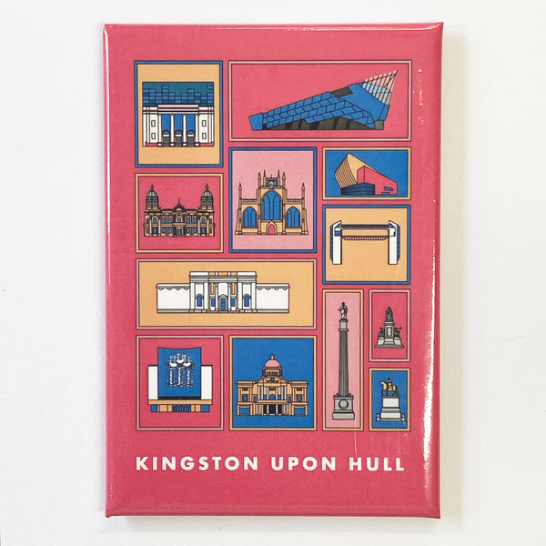Hull Landmarks Fridge Magnet