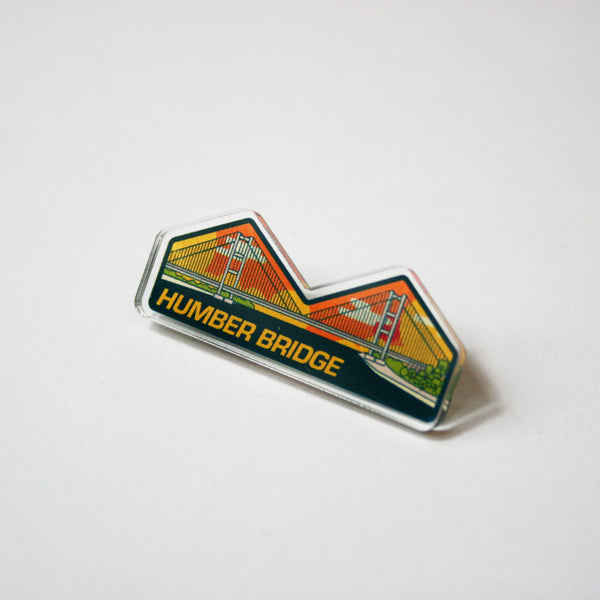 Humber Bridge Acrylic Pin