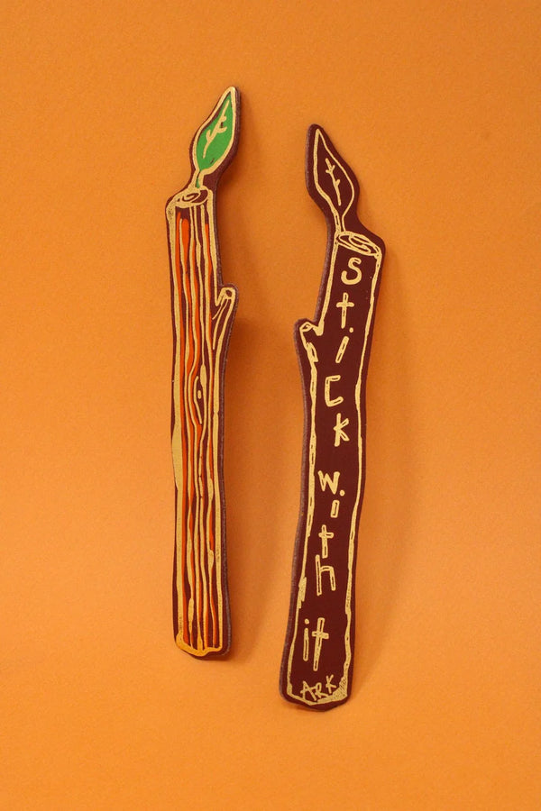 Stick With It Bookmark by Ark Colour Design