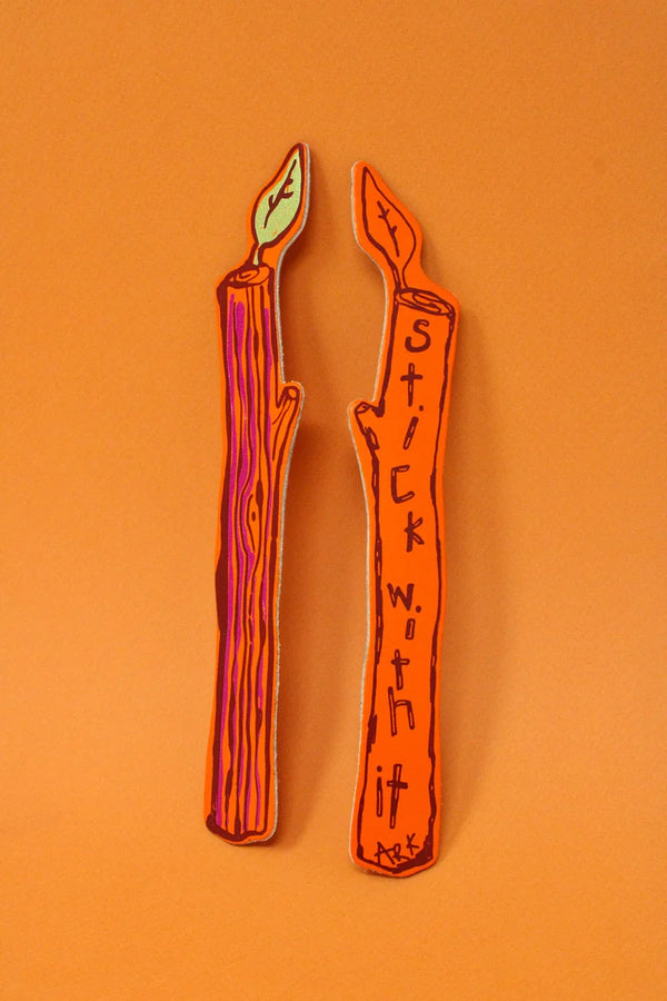 Stick With It Bookmark by Ark Colour Design