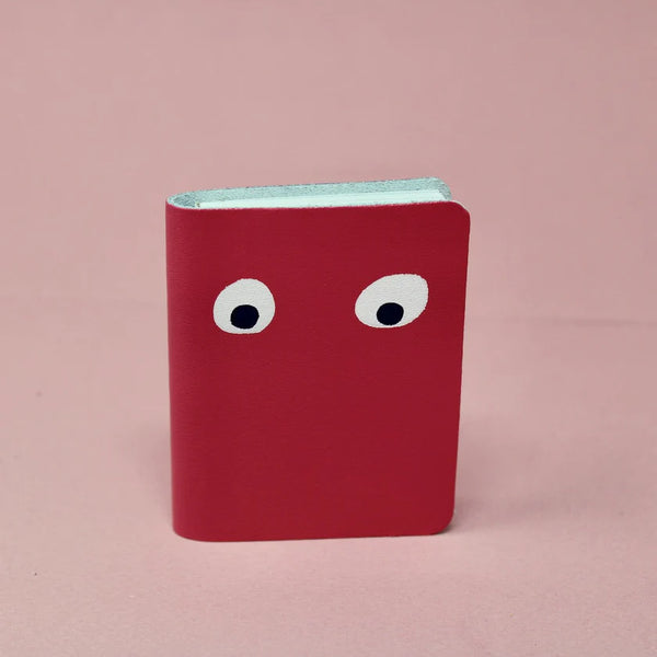 Cute googly eye mini notebook red by arc colour design 