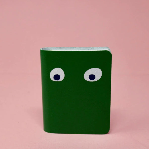 Cute googly eye mini notebook green by arc colour design 