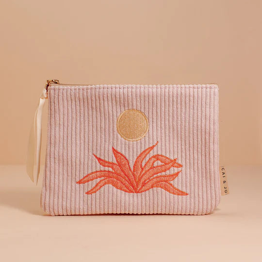 Agave Corduroy Pouch