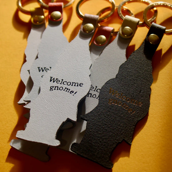 Welcome Gnome Key Fob
