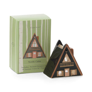 Nordic Cabin Style Incense and Tea Light Holder by Paddywax