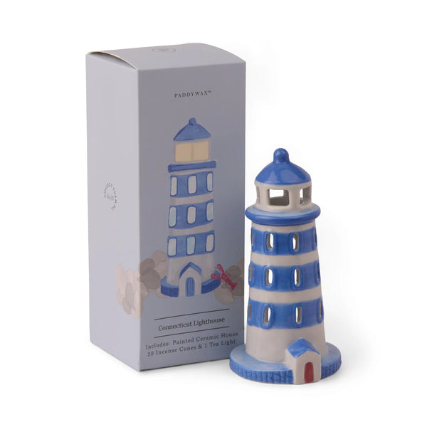 Lighthouse Style Incense and Tea Light Holder