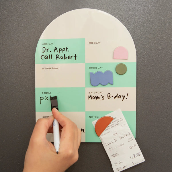 Magnetic Dry Erase Weekly Memo Board