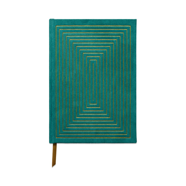 Suede Cloth Journal - Green