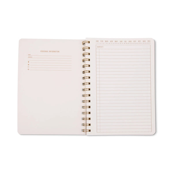 Blue Lattice Twin Wire A5 Notebook