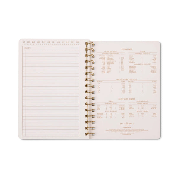 Blue Lattice Twin Wire A5 Notebook