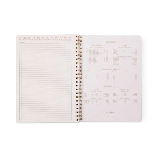 Orange Check Twin Wire A4 Notebook