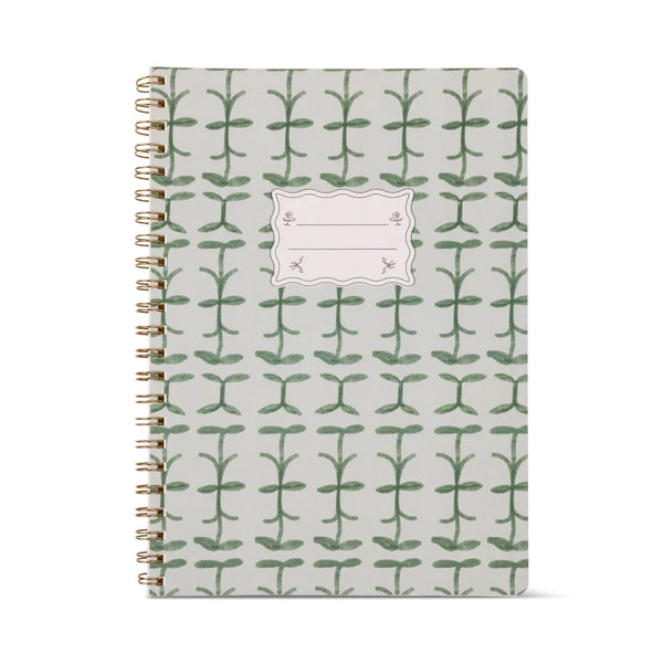 Green Vine Twin Wire A4 Notebook