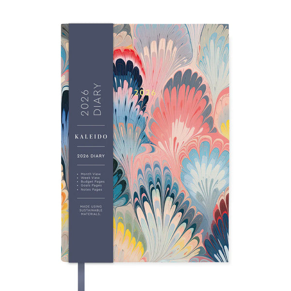 2026 Scalloped Marble Diary