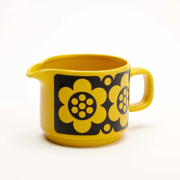 Magpie X Hornsea Jug Geo Flower Yellow by Magpie X Hornsea