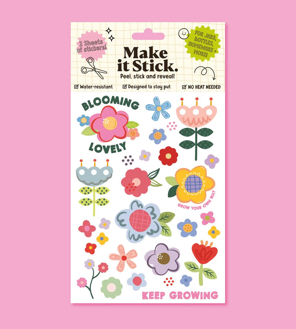 Flower Stick and Peel Transfers
