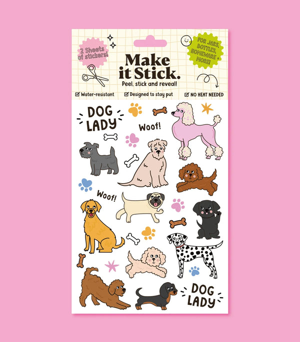 Dogs Stick and Peel Transfers