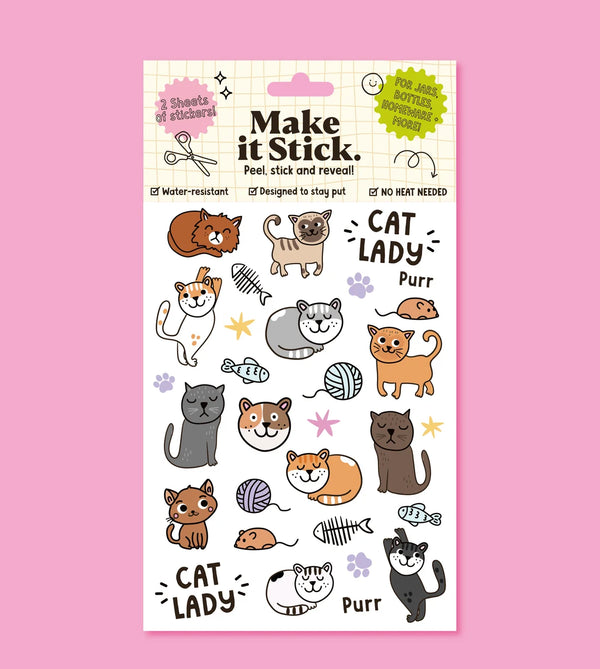 Cats Stick and Peel Transfers