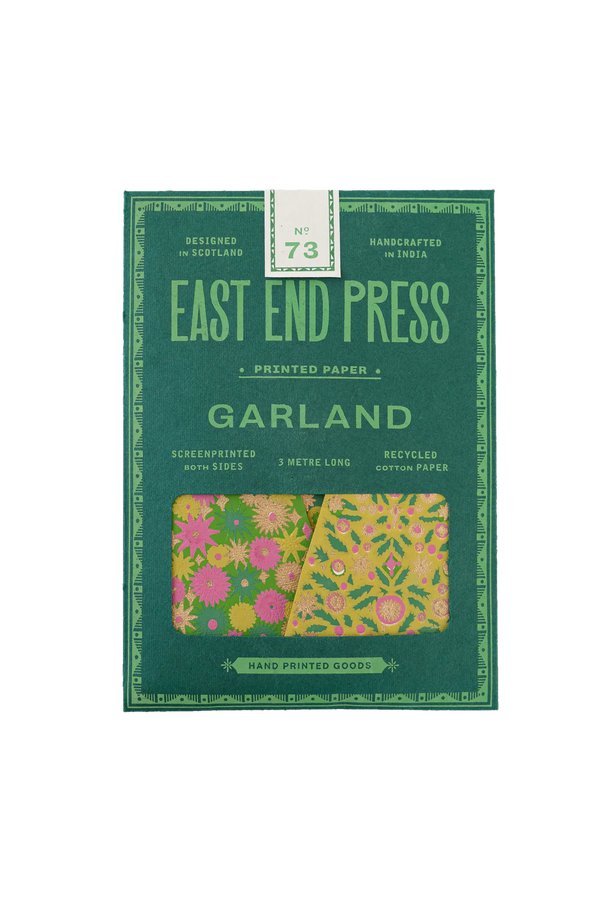 Midcentury Trees Screenprinted Paper Garland