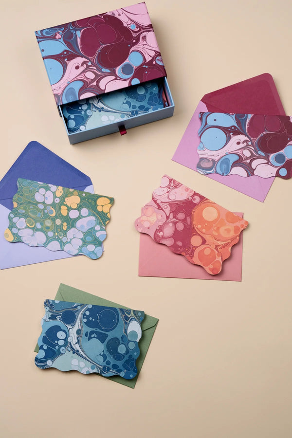 Marble Notecards Box