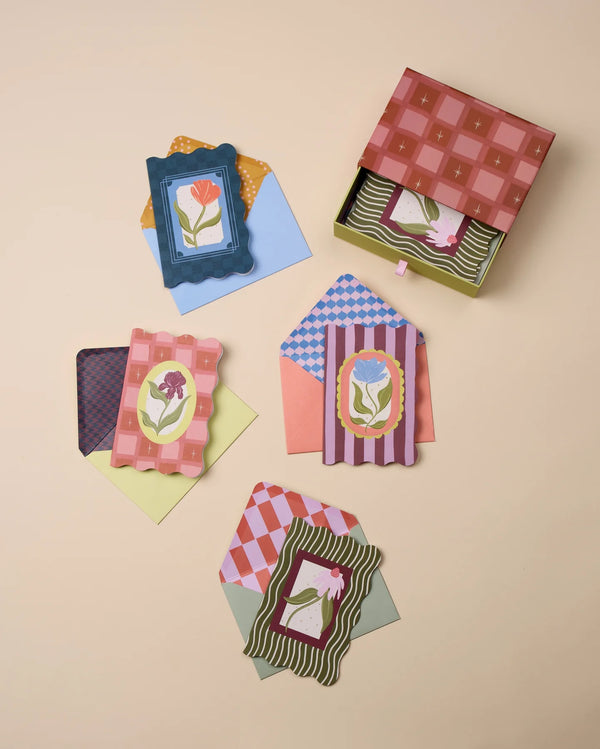 'Framed Floral' Notecards Box