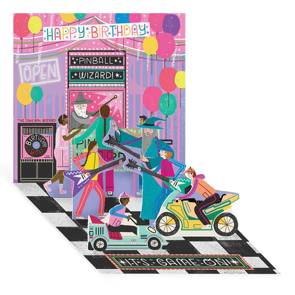 Pinball Wizard Pop-up Greeting Card